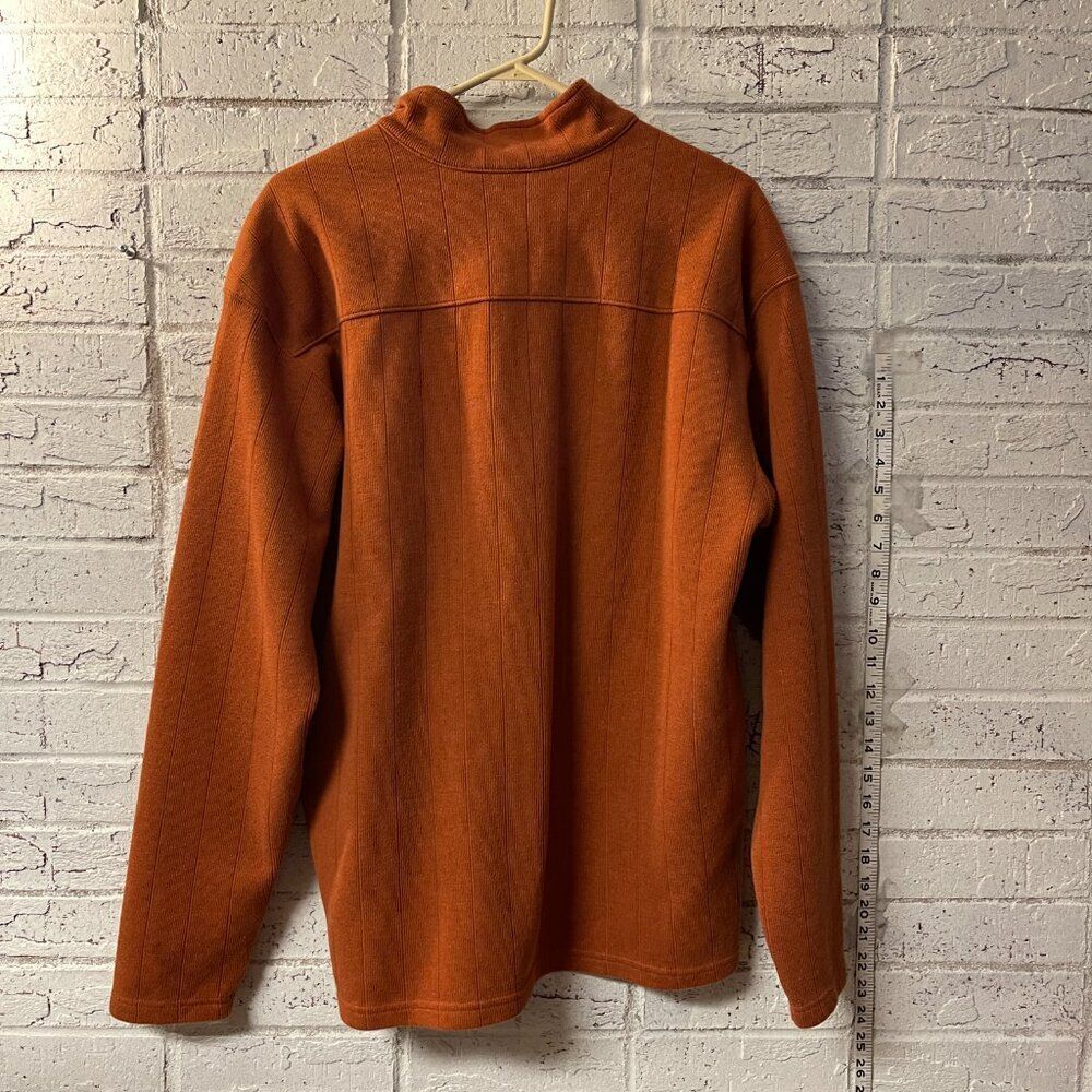 Columbia Men's Half Zip Long Sleeve Pullover Burnt Orange Large - Picture 6 of 9